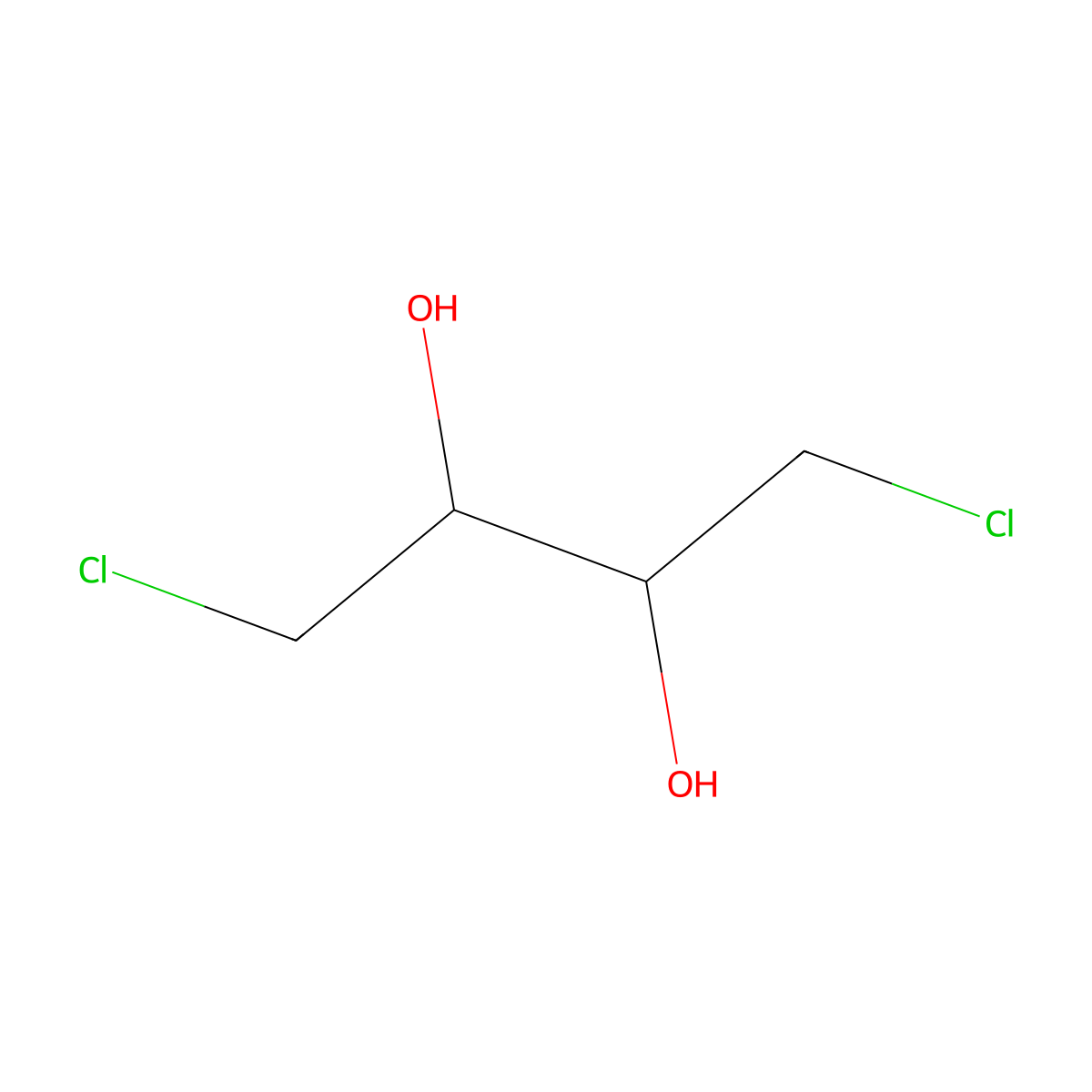 2,3-Butanediol, 1,4-dichloro- molecular structure, CAS 2419-73-0