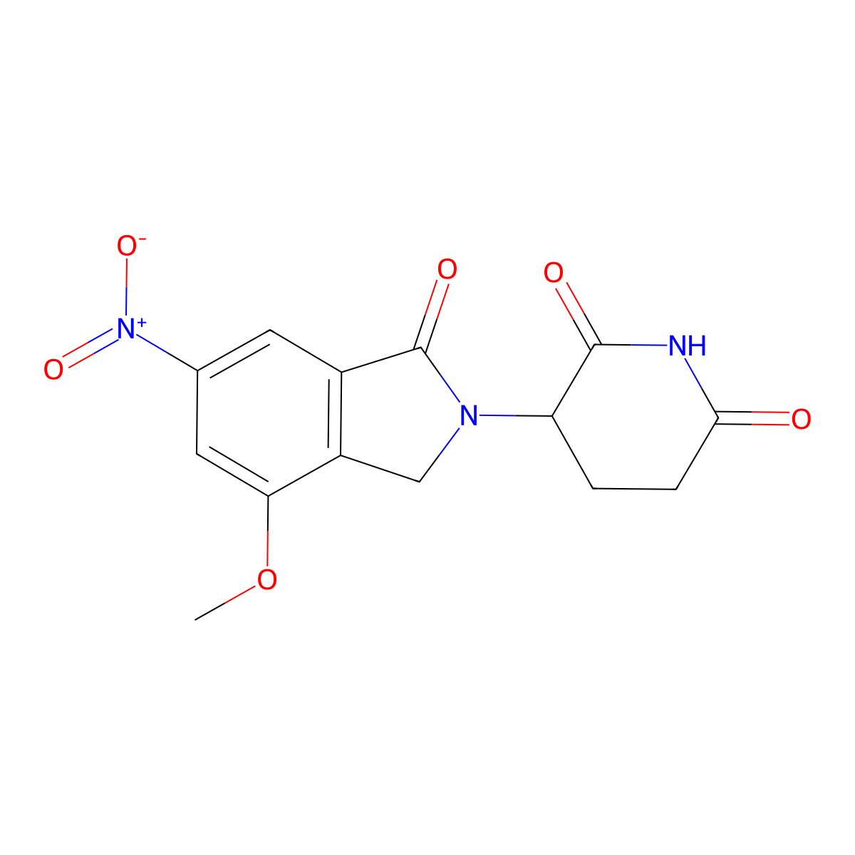 3-(4-Methoxy-6-nitro-1-oxoisoindolin-2-yl)piperidine-2,6-dione molecular structure, CAS 2419142-79-1