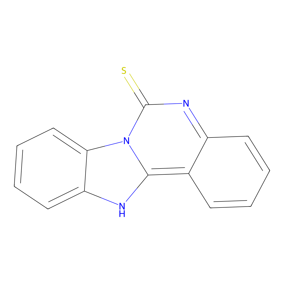 Benzimidazo[1,2-c]quinazoline-6(5H)-thione molecular structure, CAS 24192-82-3