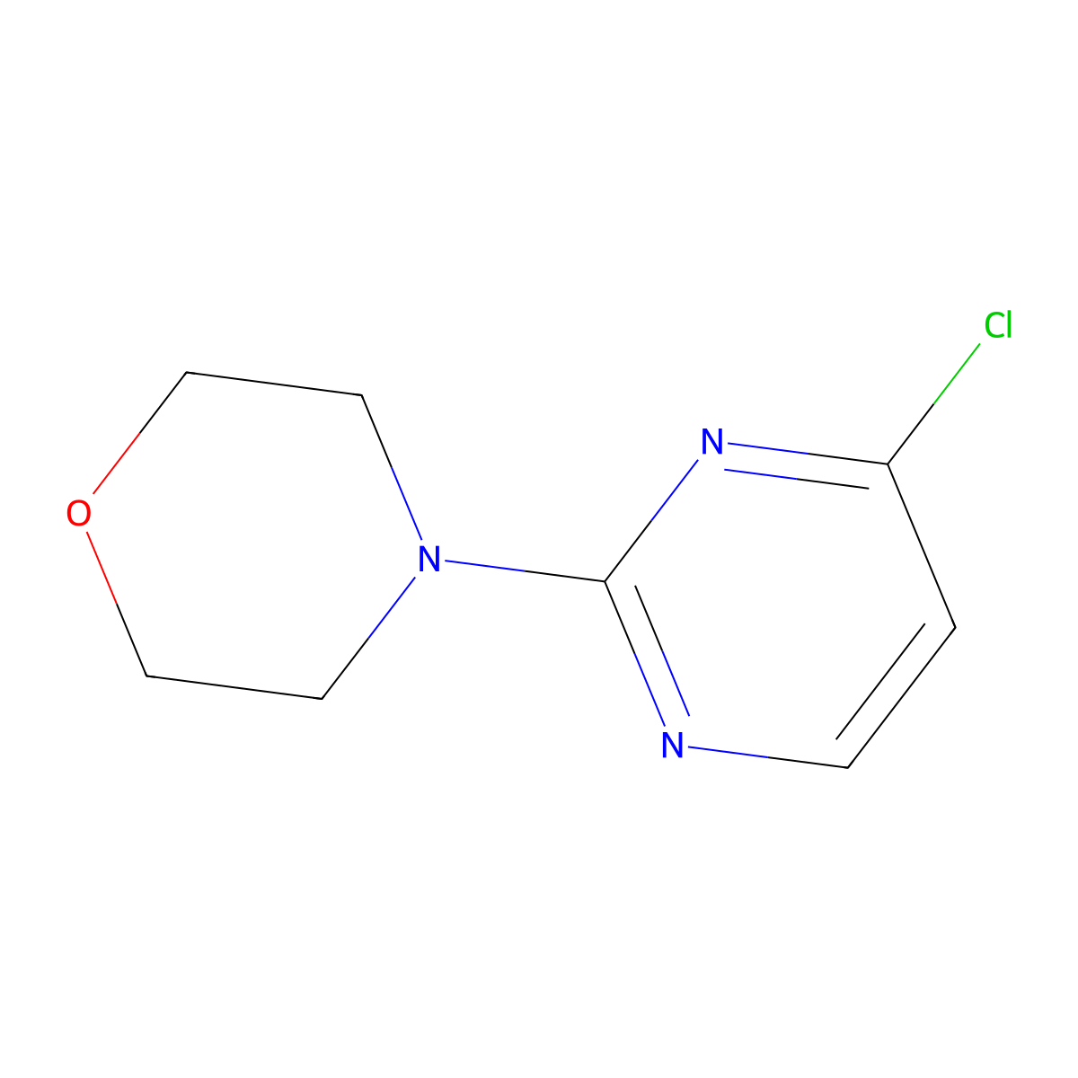 4-(4-Chloropyrimidin-2-yl)morpholine molecular structure, CAS 24192-96-9