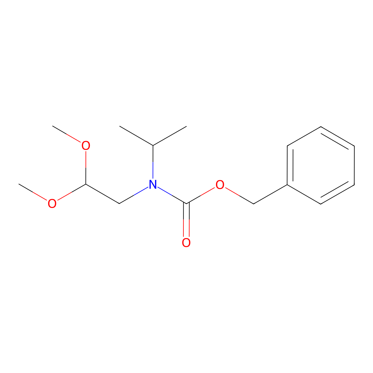 benzyl N-(2,2-dimethoxyethyl)-N-(propan-2-yl)carbamate molecular structure, CAS 2419206-45-2