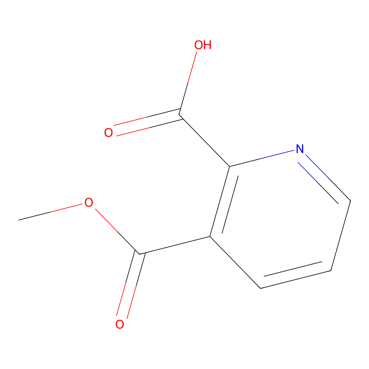 3-(Methoxycarbonyl)pyridine-2-carboxylic acid molecular structure, CAS 24195-02-6