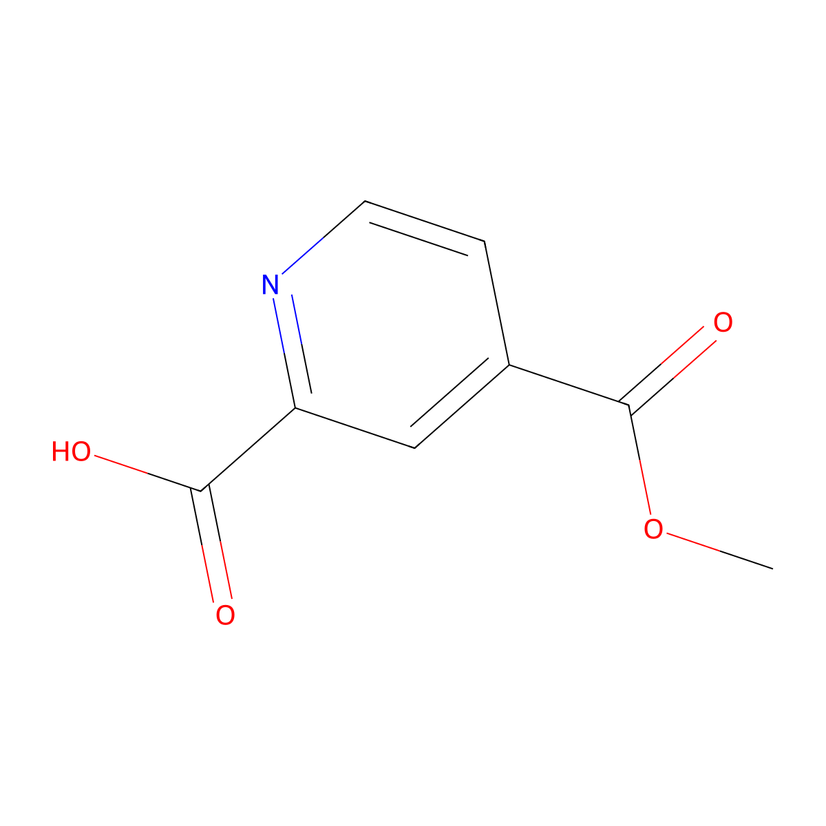 4-(Methoxycarbonyl)pyridine-2-carboxylic acid molecular structure, CAS 24195-03-7