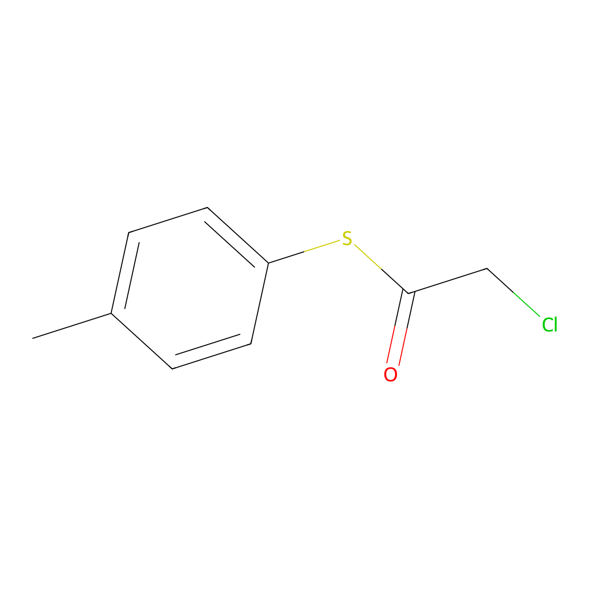 S-Chloroacetyl-p-mercaptotoluene molecular structure, CAS 24197-66-8