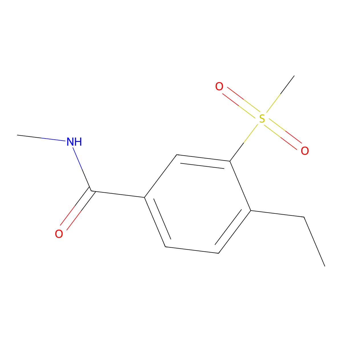 4-Ethyl-N-methyl-3-(methylsulfonyl)benzamide molecular structure, CAS 2419708-73-7