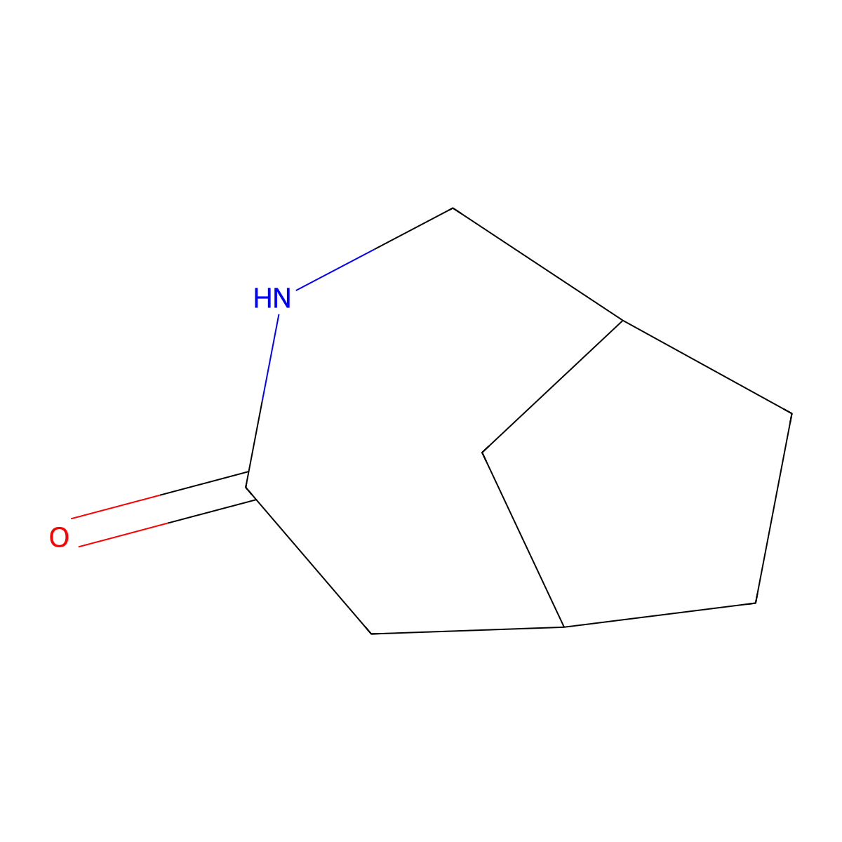 3-Azabicyclo(4.2.1)nonan-4-one molecular structure, CAS 24199-40-4