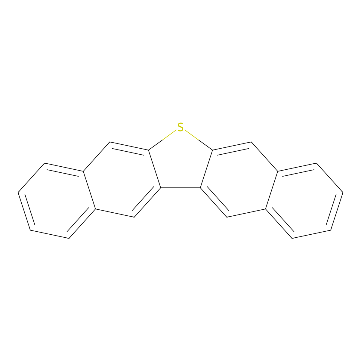 Dinaphtho(2,3-b;2',3-d)thiophene molecular structure, CAS 242-53-5