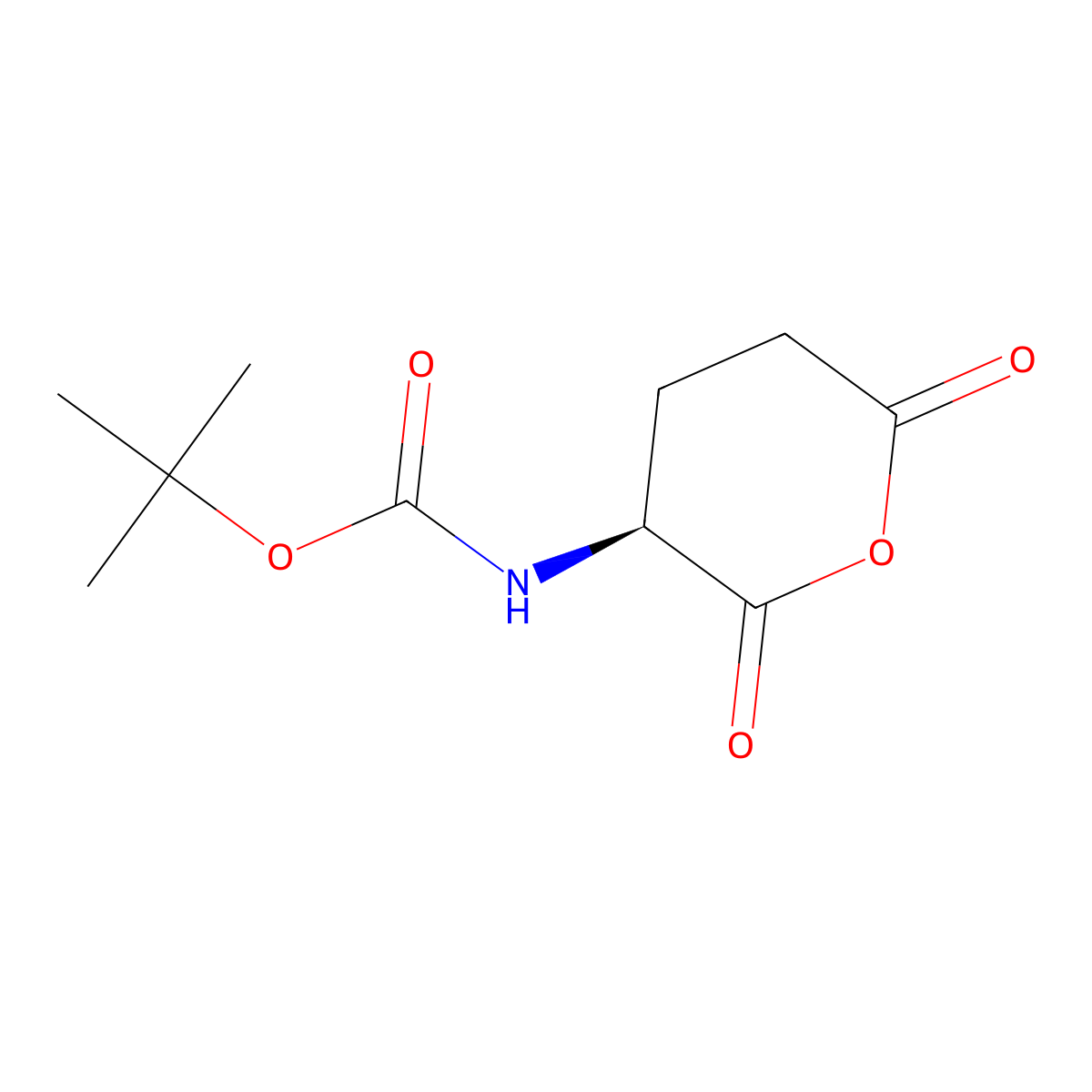 (S)-tert-Butyl (2,6-dioxotetrahydro-2H-pyran-3-yl)carbamate molecular structure, CAS 2420-13-5