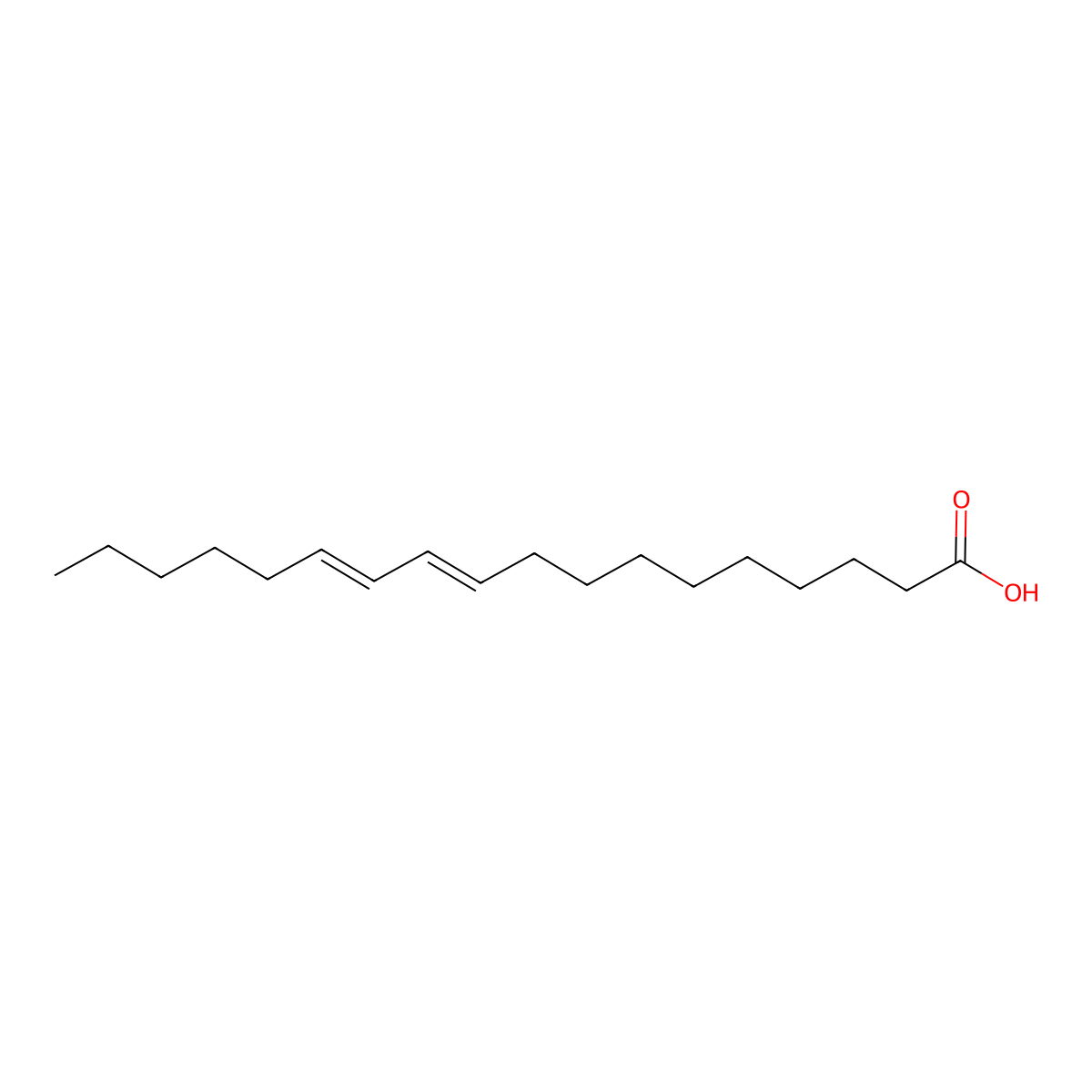 trans-10-cis-12-Octadecadienoic acid molecular structure, CAS 2420-56-6