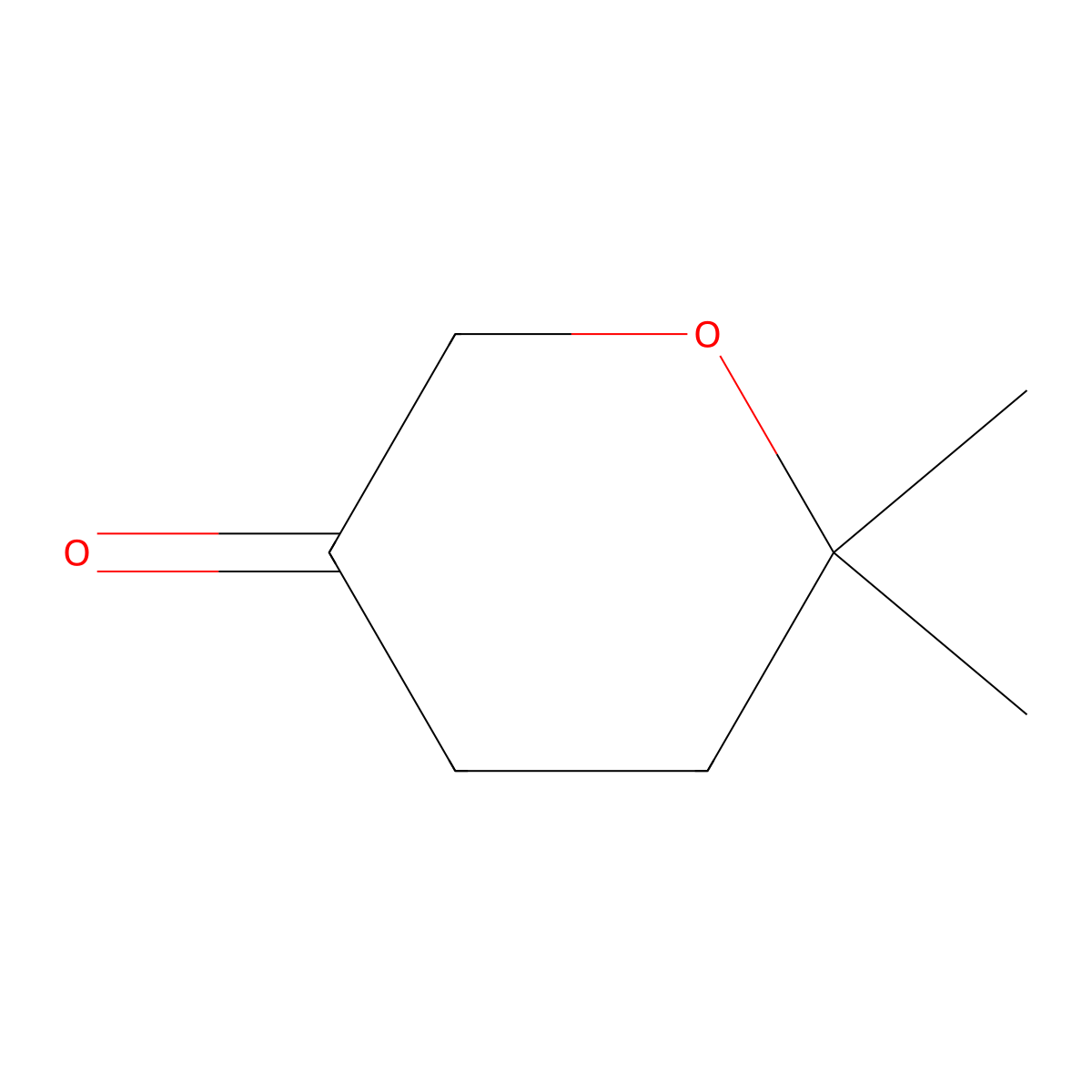 6,6-Dimethyldihydro-2H-pyran-3(4H)-one molecular structure, CAS 24203-56-3