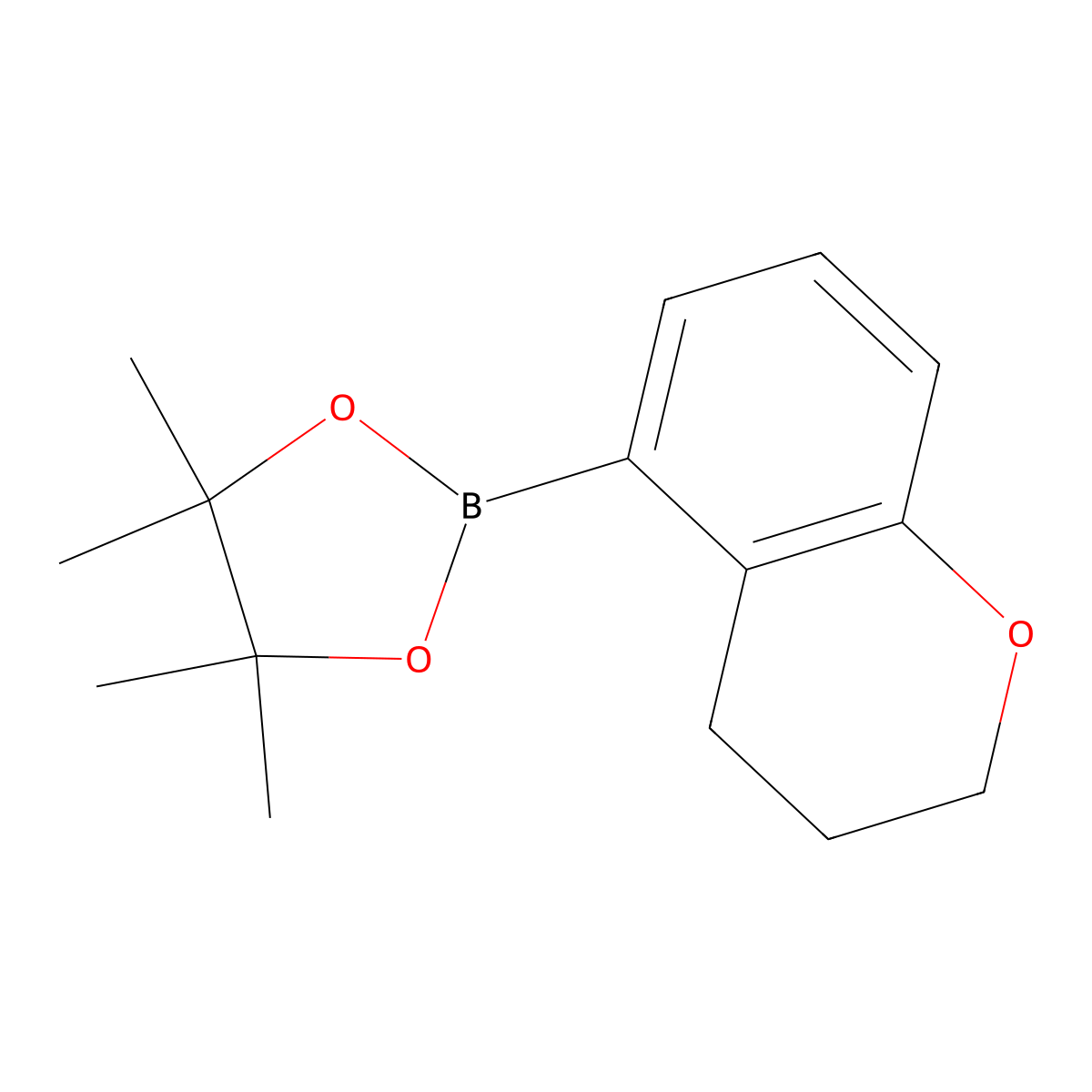 2-(3,4-dihydro-2H-1-benzopyran-5-yl)-4,4,5,5-tetramethyl-1,3,2-dioxaborolane molecular structure, CAS 2420404-95-9
