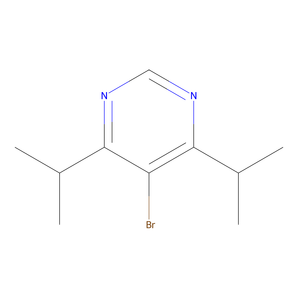 5-Bromo-4,6-diisopropylpyrimidine molecular structure, CAS 2420508-85-4