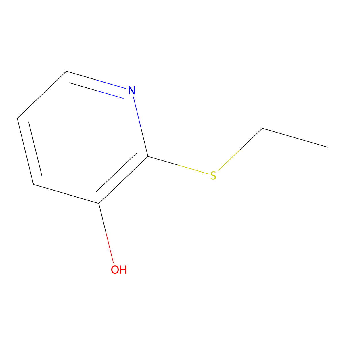 2-(Ethylsulfanyl)pyridin-3-ol molecular structure, CAS 24206-73-3