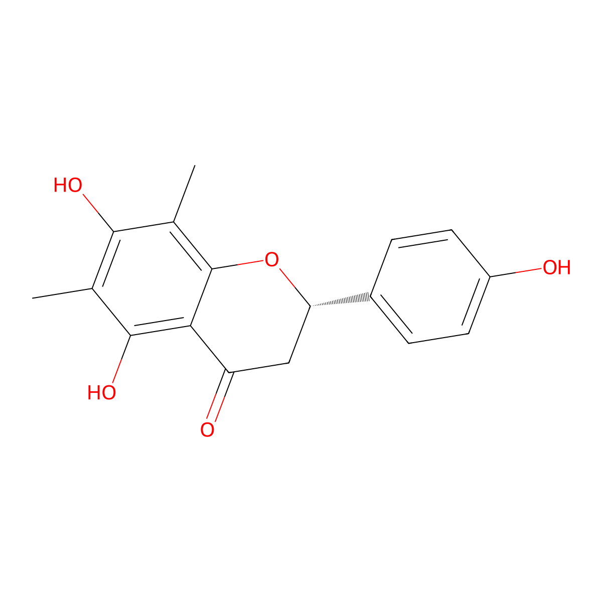 (-)-Farrerol molecular structure, CAS 24211-30-1