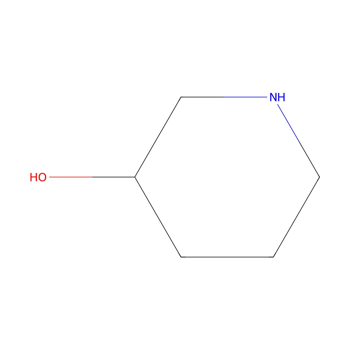 (S)-3-Hydroxypiperidine molecular structure, CAS 24211-55-0