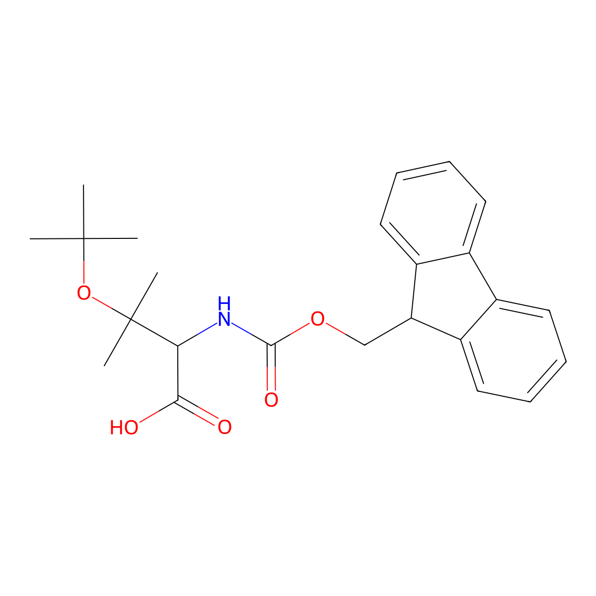 (S)-N-Fmoc-beta-tert-butoxyvaline molecular structure, CAS 2421135-52-4