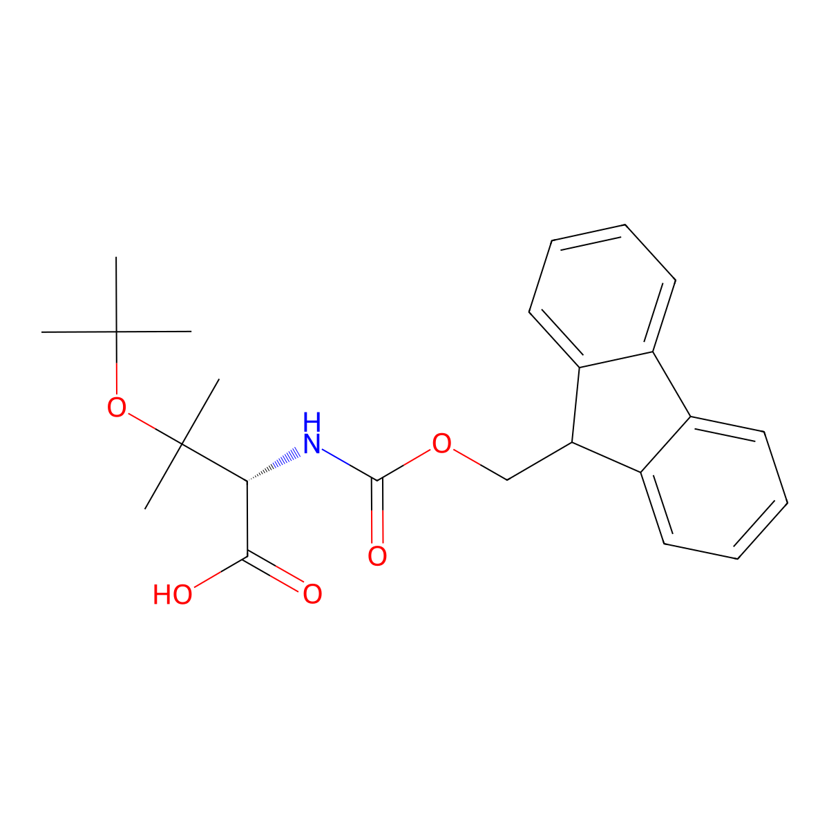 (S)-N-Fmoc-beta-tert-butoxyvaline molecular structure, CAS 2421135-52-4