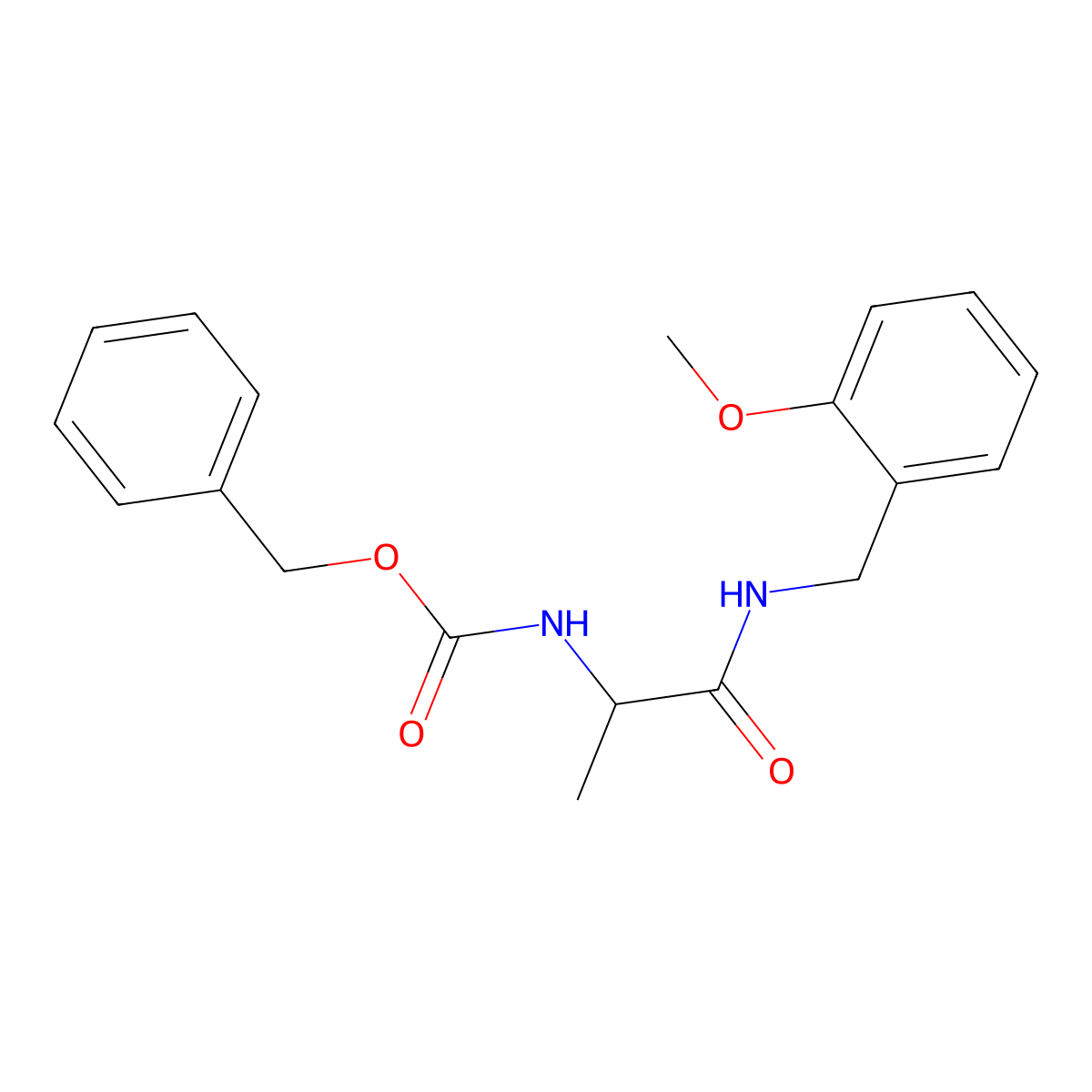 Benzyl N-(1-[(2-methoxyphenylmethyl)carbamoyl]ethyl)carbamate molecular structure, CAS 2421145-90-4