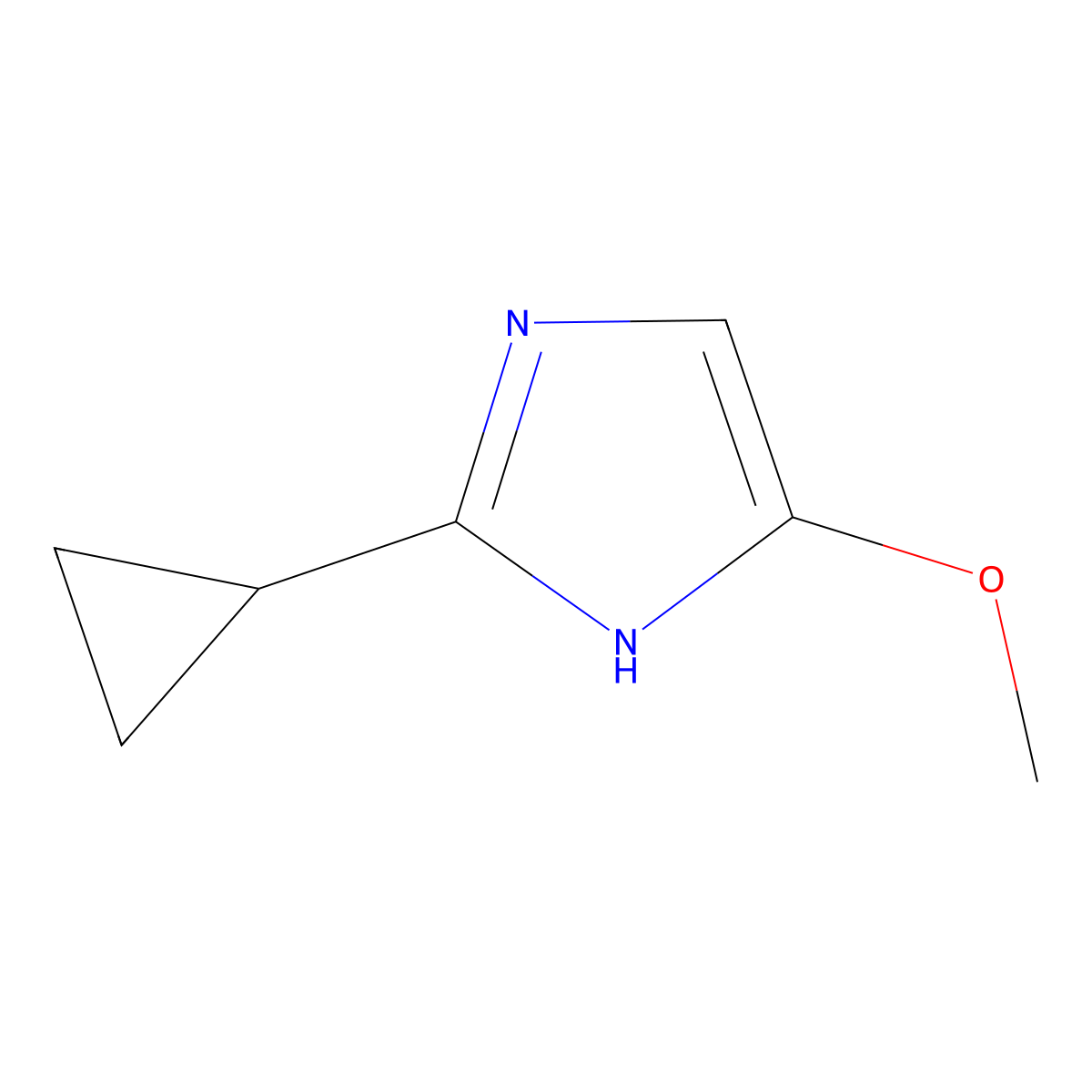 2-Cyclopropyl-4-methoxyimidazole molecular structure, CAS 2421146-43-0