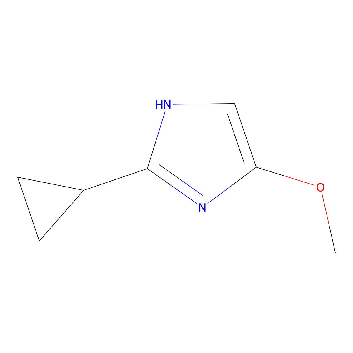 2-Cyclopropyl-4-methoxyimidazole molecular structure, CAS 2421146-43-0