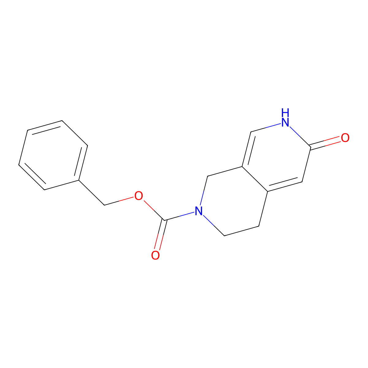 7-Cbz-5,6,7,8-tetrahydro-2,7-naphthyridin-3(2H)-one molecular structure, CAS 2421146-46-3