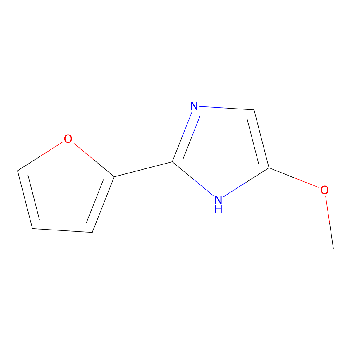 2-(2-Furyl)-4-methoxyimidazole molecular structure, CAS 2421146-47-4