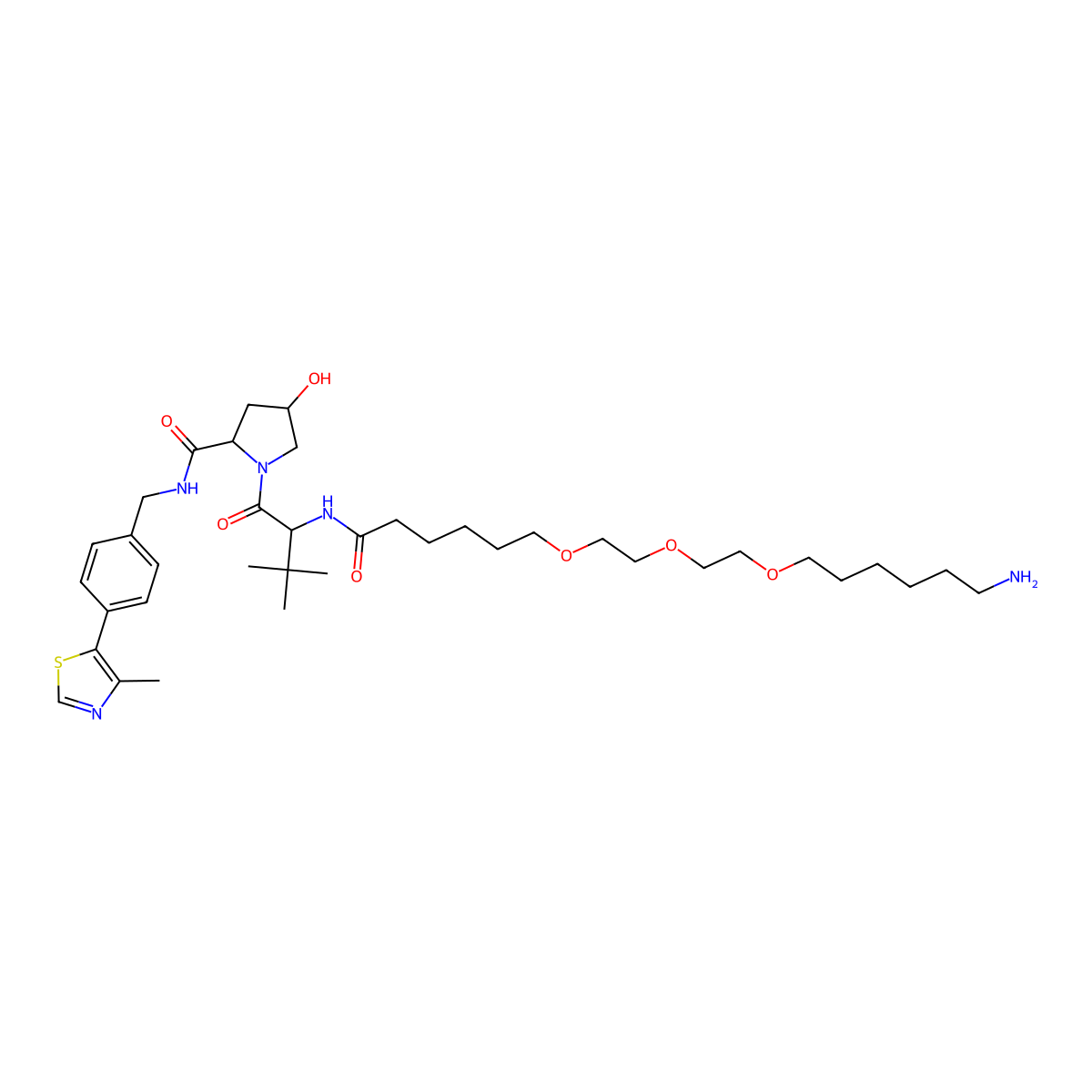 (S,R,S)-Ahpc-6-2-2-6-NH2 molecular structure, CAS 2421187-84-8