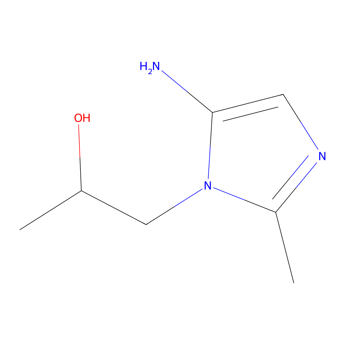 1-(5-Amino-2-methylimidazol-1-yl)propan-2-ol molecular structure, CAS 242132-98-5
