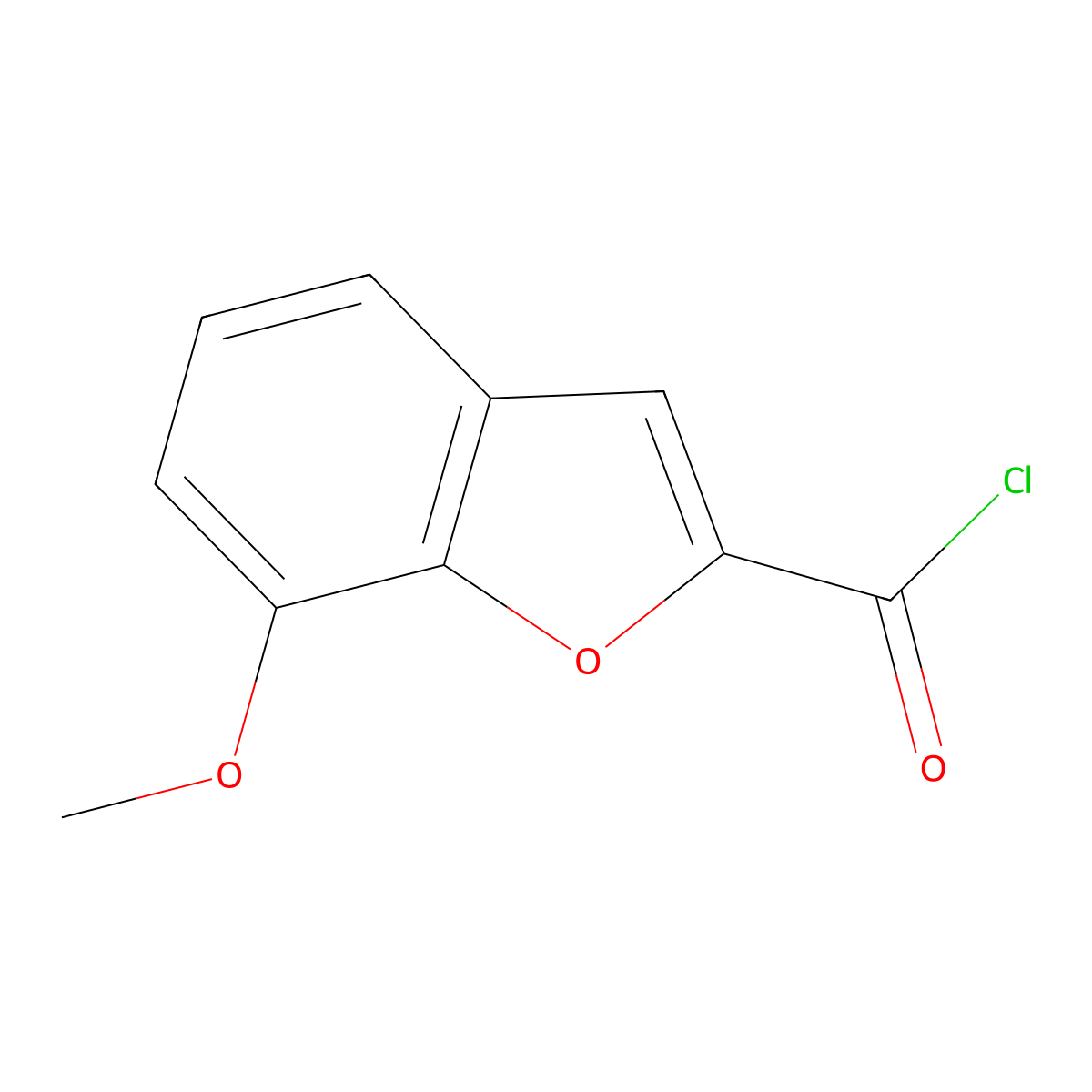 7-Methoxy-1-benzofuran-2-carbonyl chloride molecular structure, CAS 242133-59-1