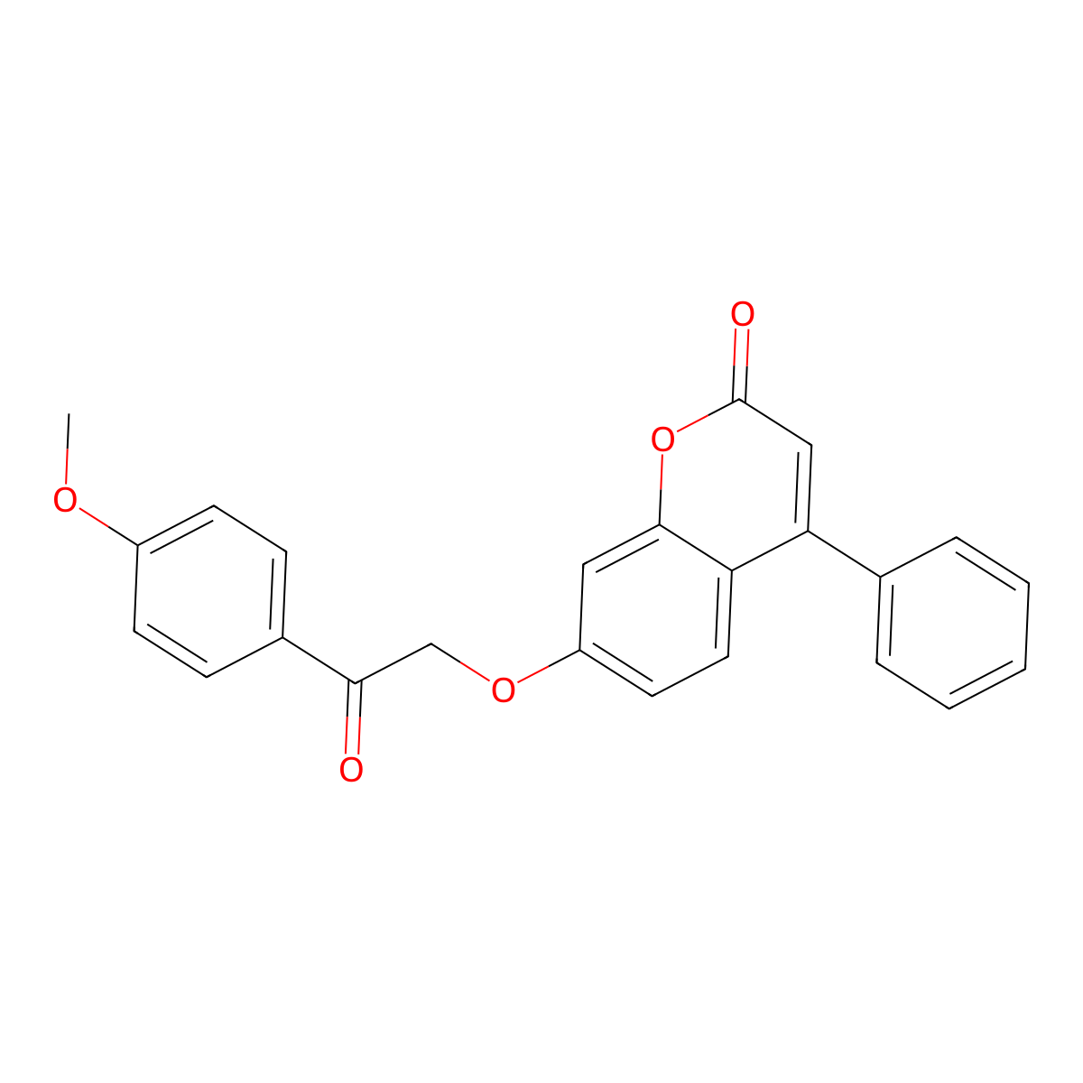 7-(2-(4-methoxyphenyl)-2-oxoethoxy)-4-phenyl-2H-chromen-2-one molecular structure, CAS 242133-74-0