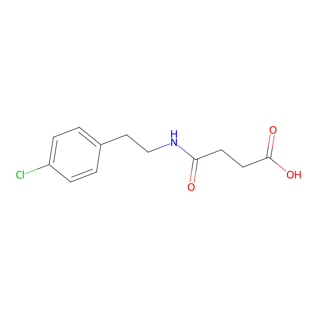 4-{[2-(4-Chlorophenyl)ethyl]amino}-4-oxobutanoic acid molecular structure, CAS 242134-44-7