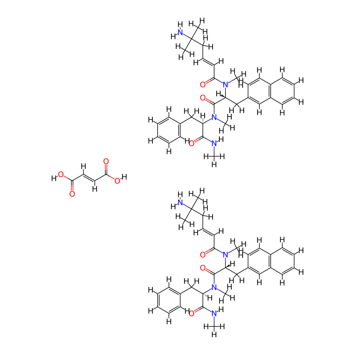 Tabimorelin hemifumarate molecular structure, CAS 242143-80-2