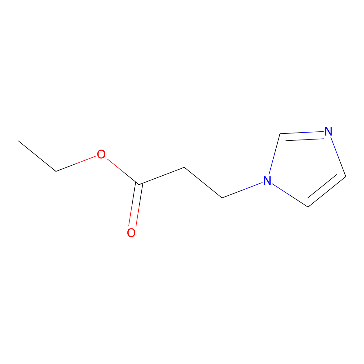 ethyl 3-(1H-imidazol-1-yl)propanoate molecular structure, CAS 24215-02-9