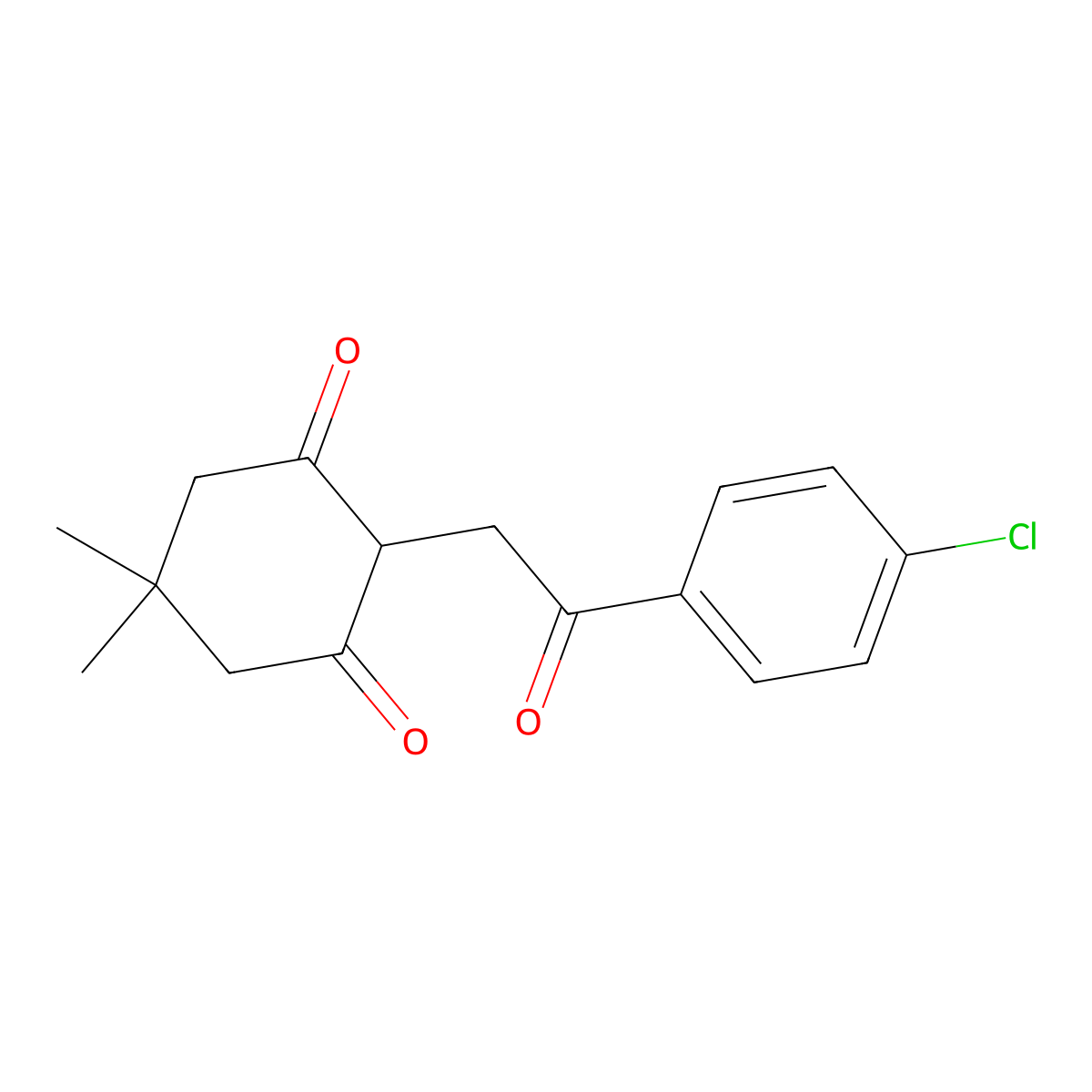 2-[2-(4-Chlorophenyl)-2-oxoethyl]-5,5-dimethylcyclohexane-1,3-dione molecular structure, CAS 242151-13-9