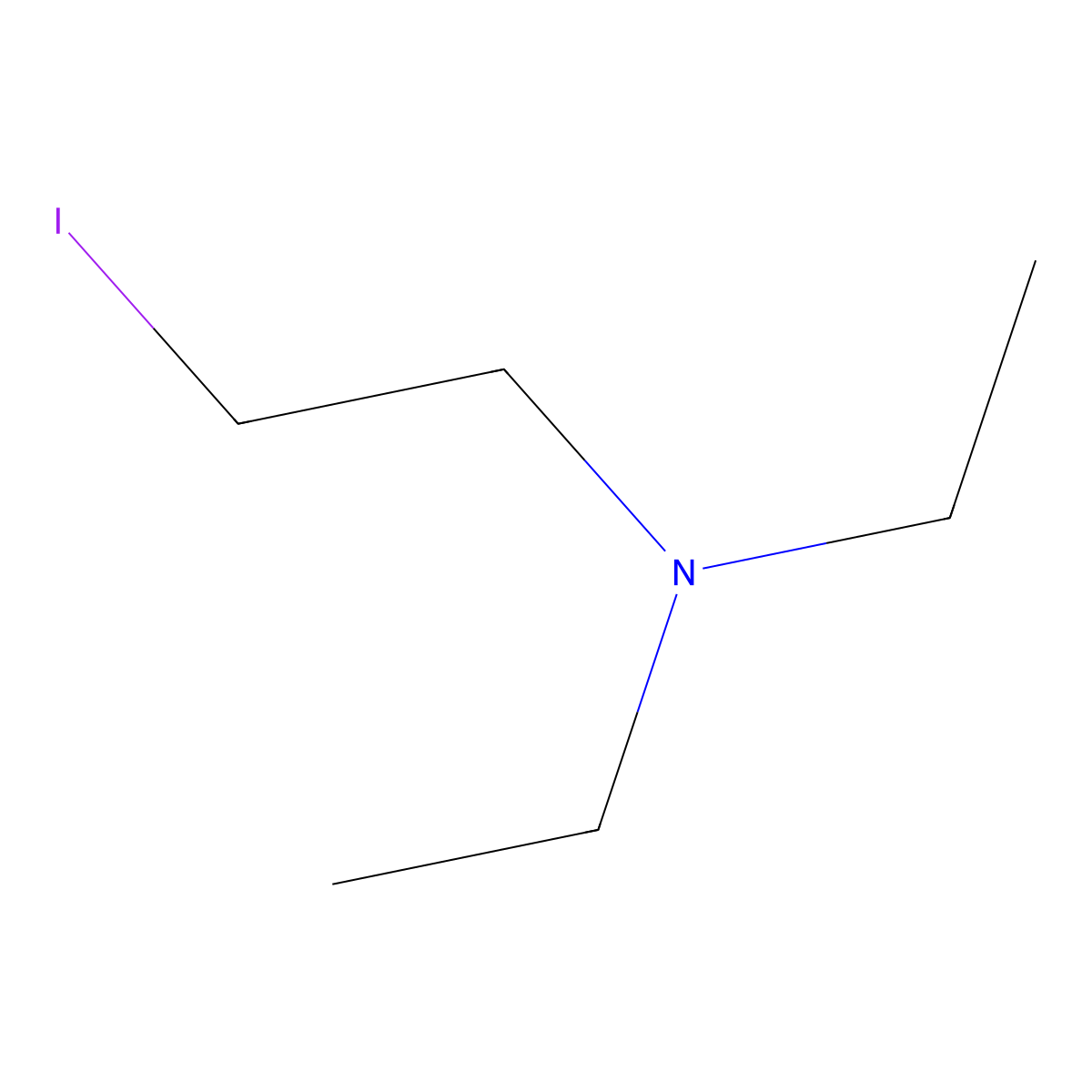 Diethyl(2-iodoethyl)amine molecular structure, CAS 242151-48-0