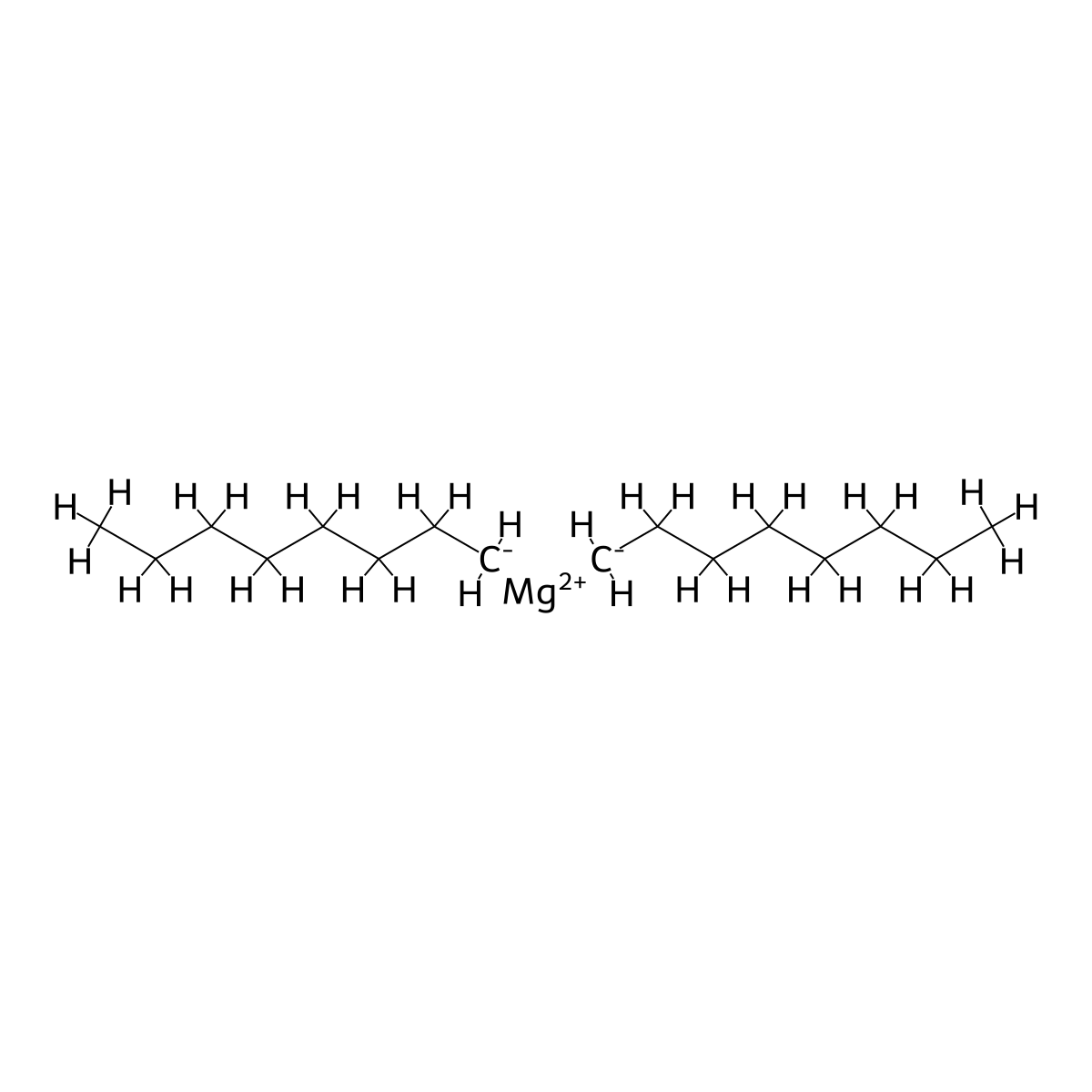 Magnesium, dioctyl- molecular structure, CAS 24219-37-2