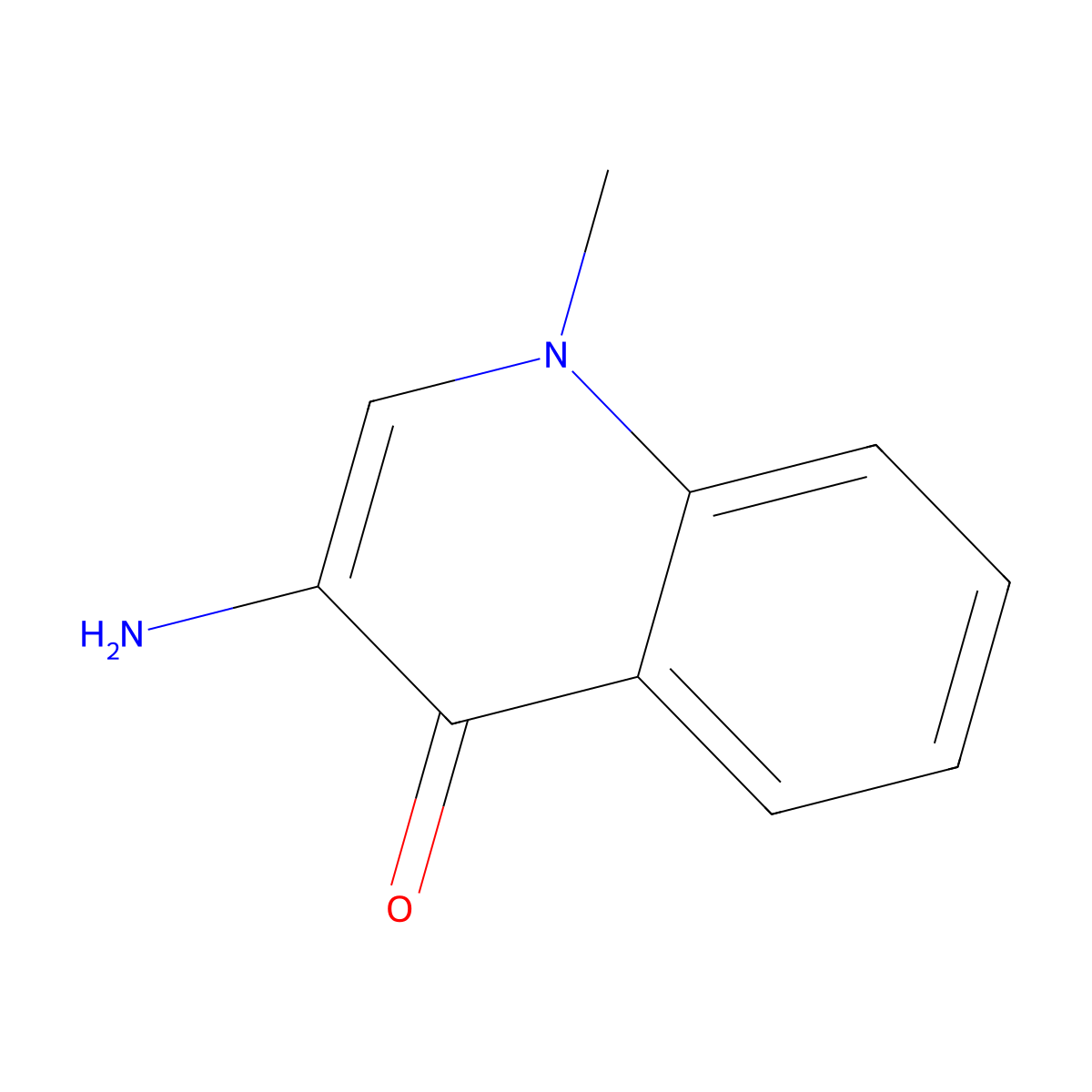 3-Amino-1-methylquinolin-4(1H)-one molecular structure, CAS 24220-90-4