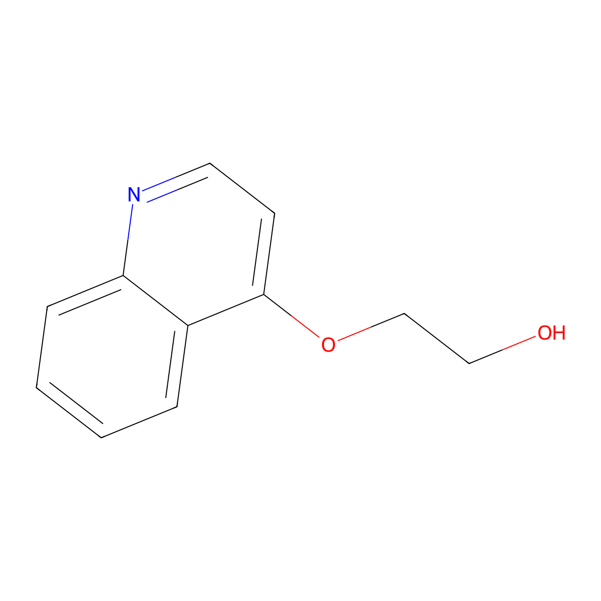 2-(Quinolin-4-yloxy)ethan-1-ol molecular structure, CAS 24220-96-0
