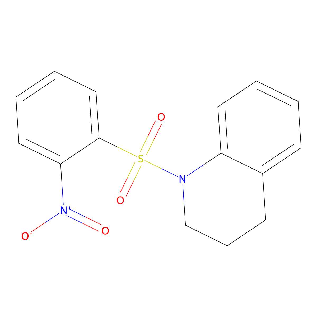 1-(2-Nitro-benzenesulfonyl)-1,2,3,4-tetrahydro-quinoline molecular structure, CAS 24223-38-9