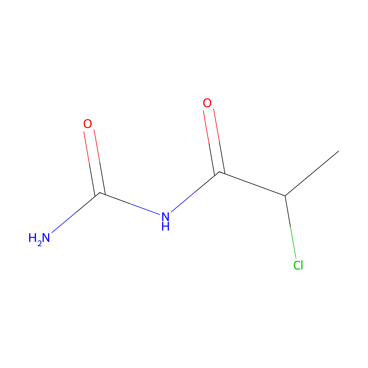 (2-Chloro-propionyl)-urea molecular structure, CAS 24224-16-6