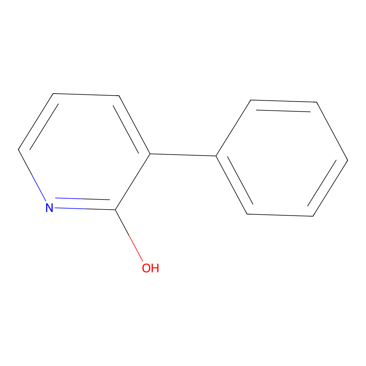 2-Hydroxy-3-phenylpyridine molecular structure, CAS 24228-13-5