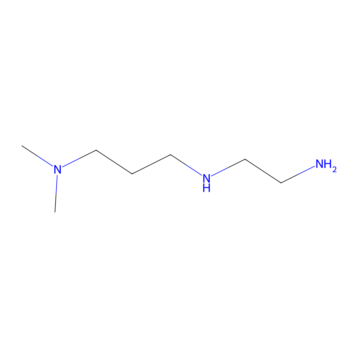 {3-[(2-Aminoethyl)amino]propyl}dimethylamine molecular structure, CAS 24229-48-9