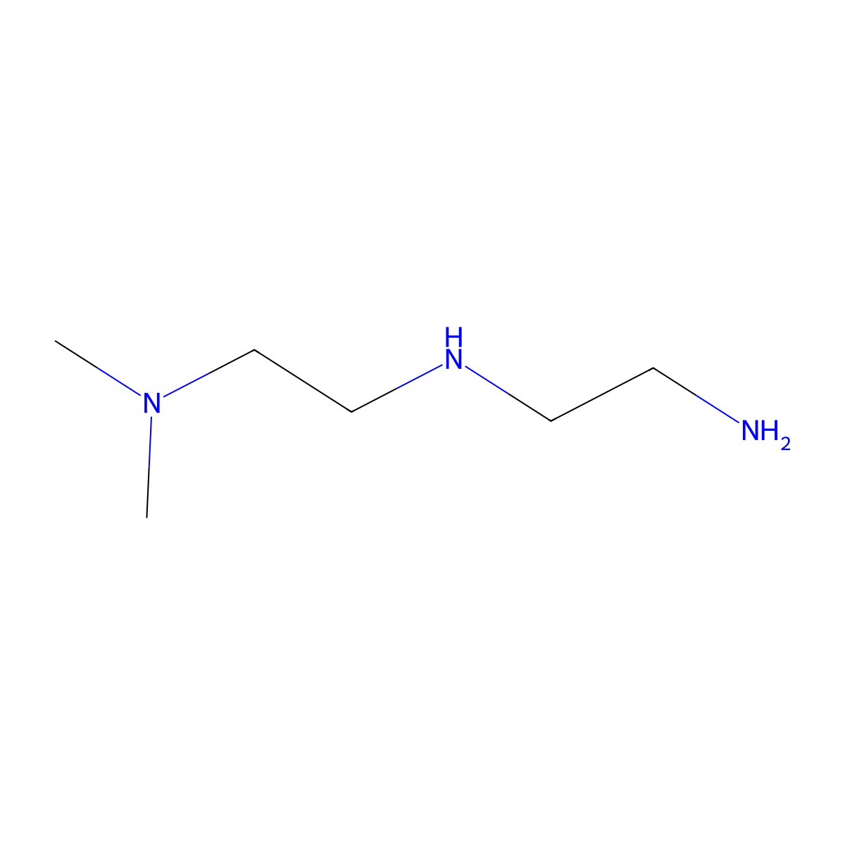 1,2-Ethanediamine, N2-(2-aminoethyl)-N1,N1-dimethyl- molecular structure, CAS 24229-53-6