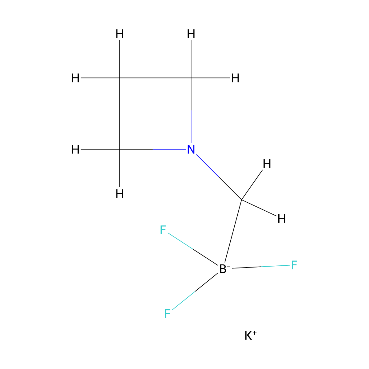 Potassium [(azetidin-1-yl)methyl]trifluoroboranuide molecular structure, CAS 2422989-81-7