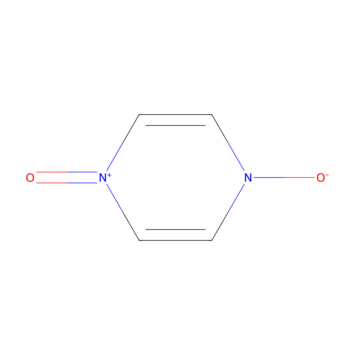 Pyrazine, 1,4-dioxide molecular structure, CAS 2423-84-9