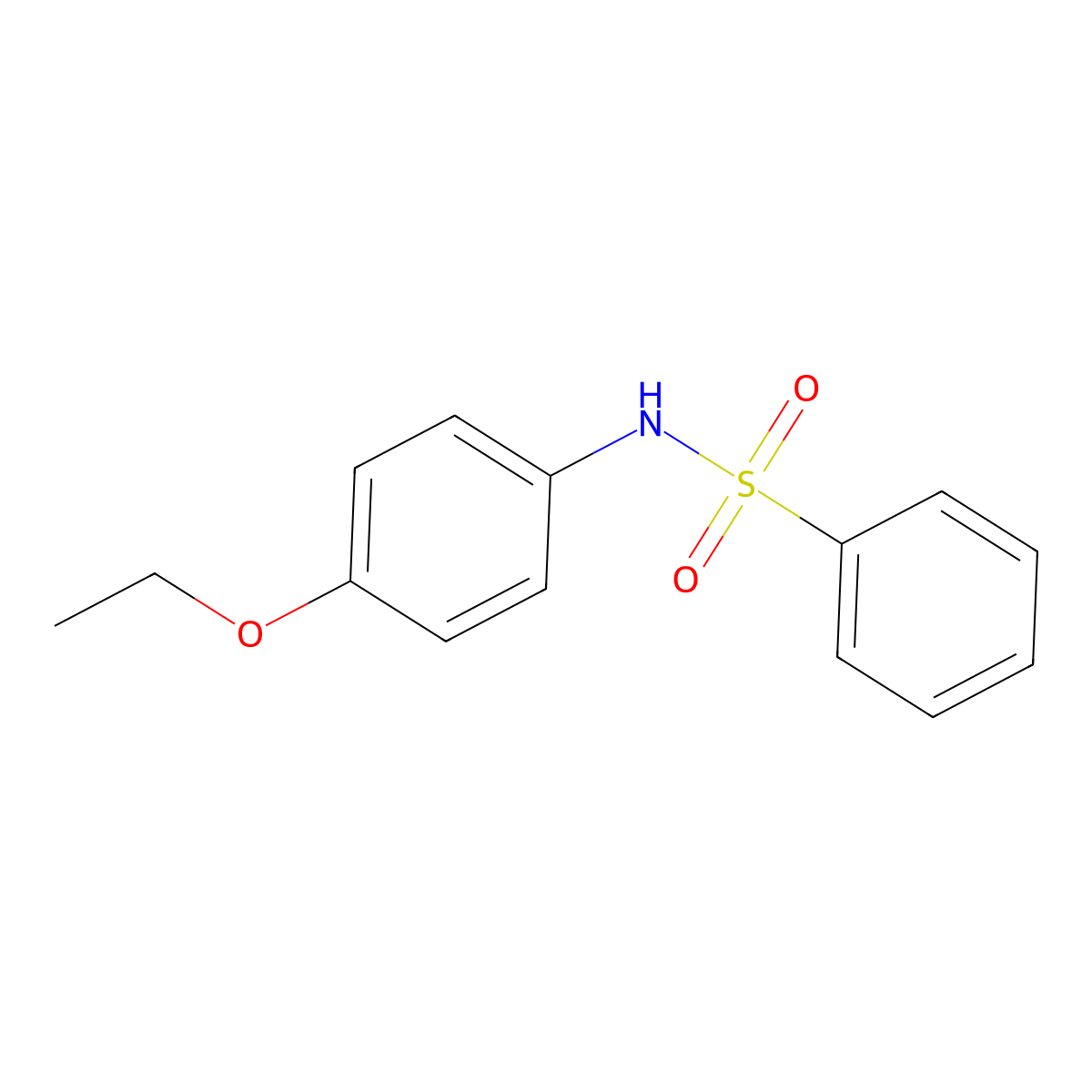N-(4-Ethoxyphenyl)benzenesulfonamide molecular structure, CAS 24230-22-6
