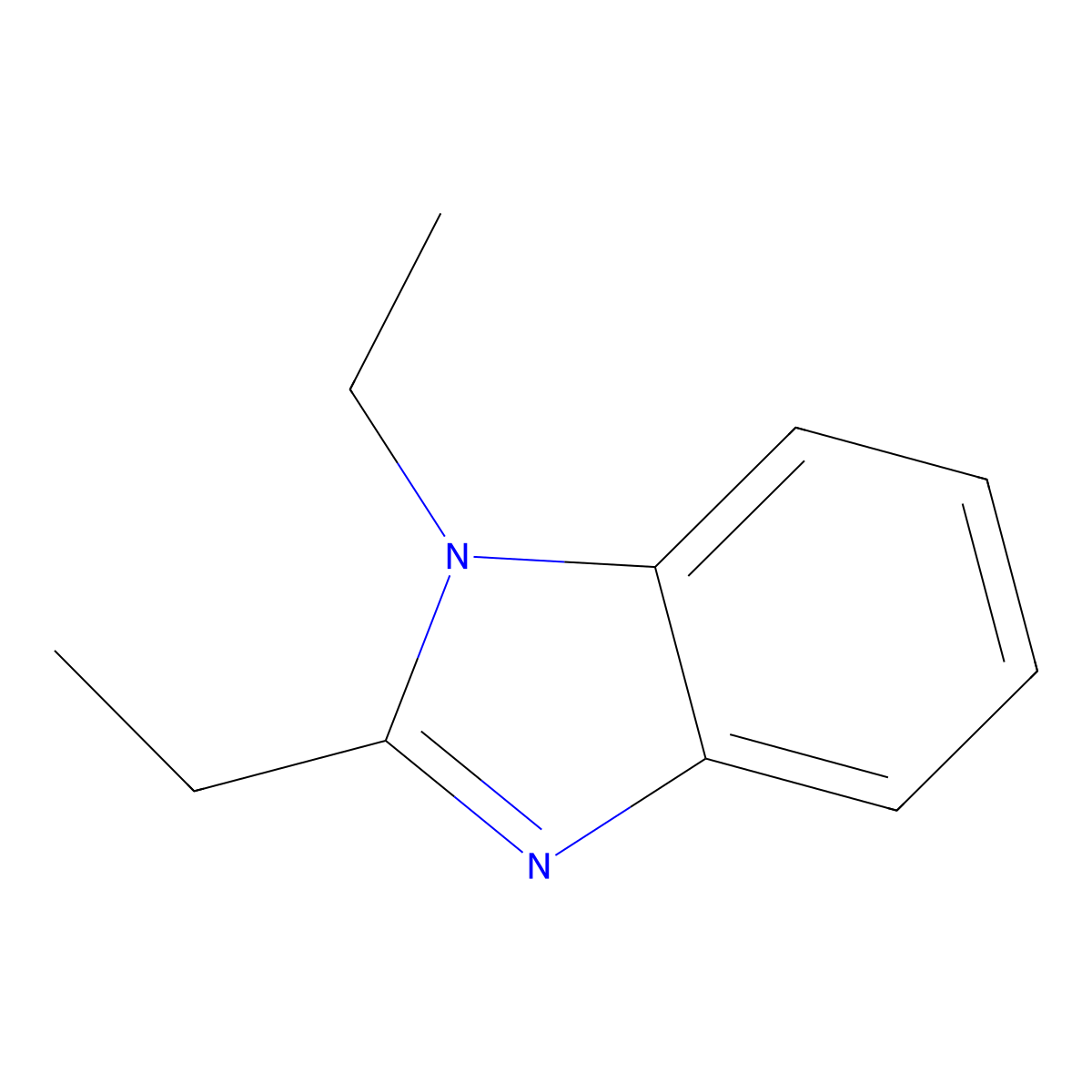 1,2-Diethylbenzimidazole molecular structure, CAS 24235-03-8
