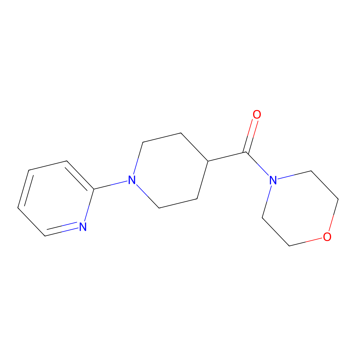 4-[1-(Pyridin-2-yl)piperidine-4-carbonyl]morpholine molecular structure, CAS 2423591-64-2
