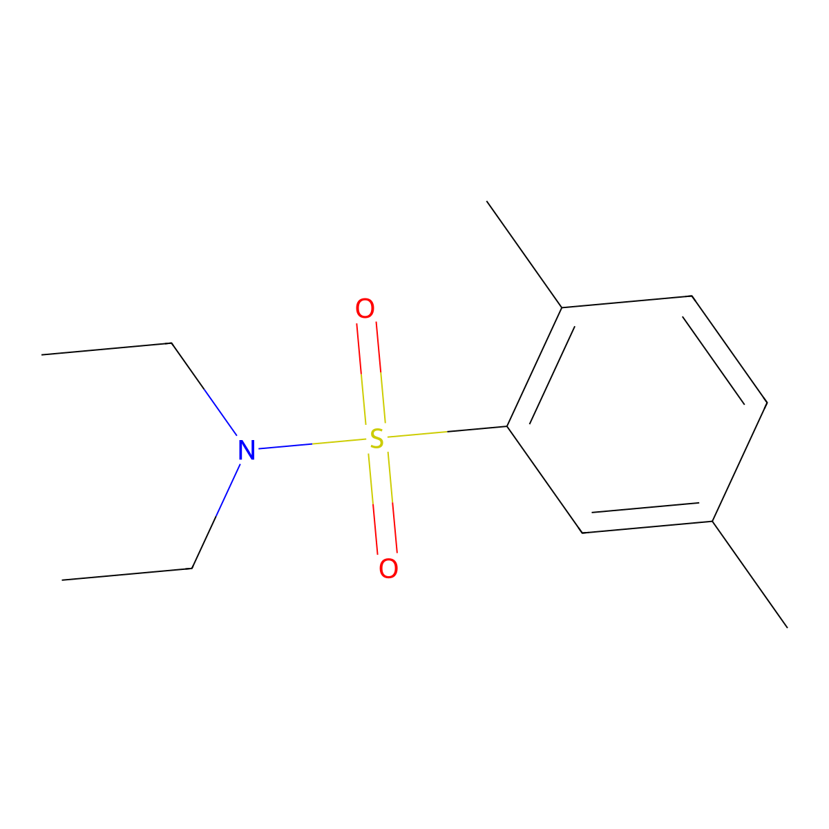 [(2,5-Dimethylphenyl)sulfonyl]diethylamine molecular structure, CAS 24238-01-5