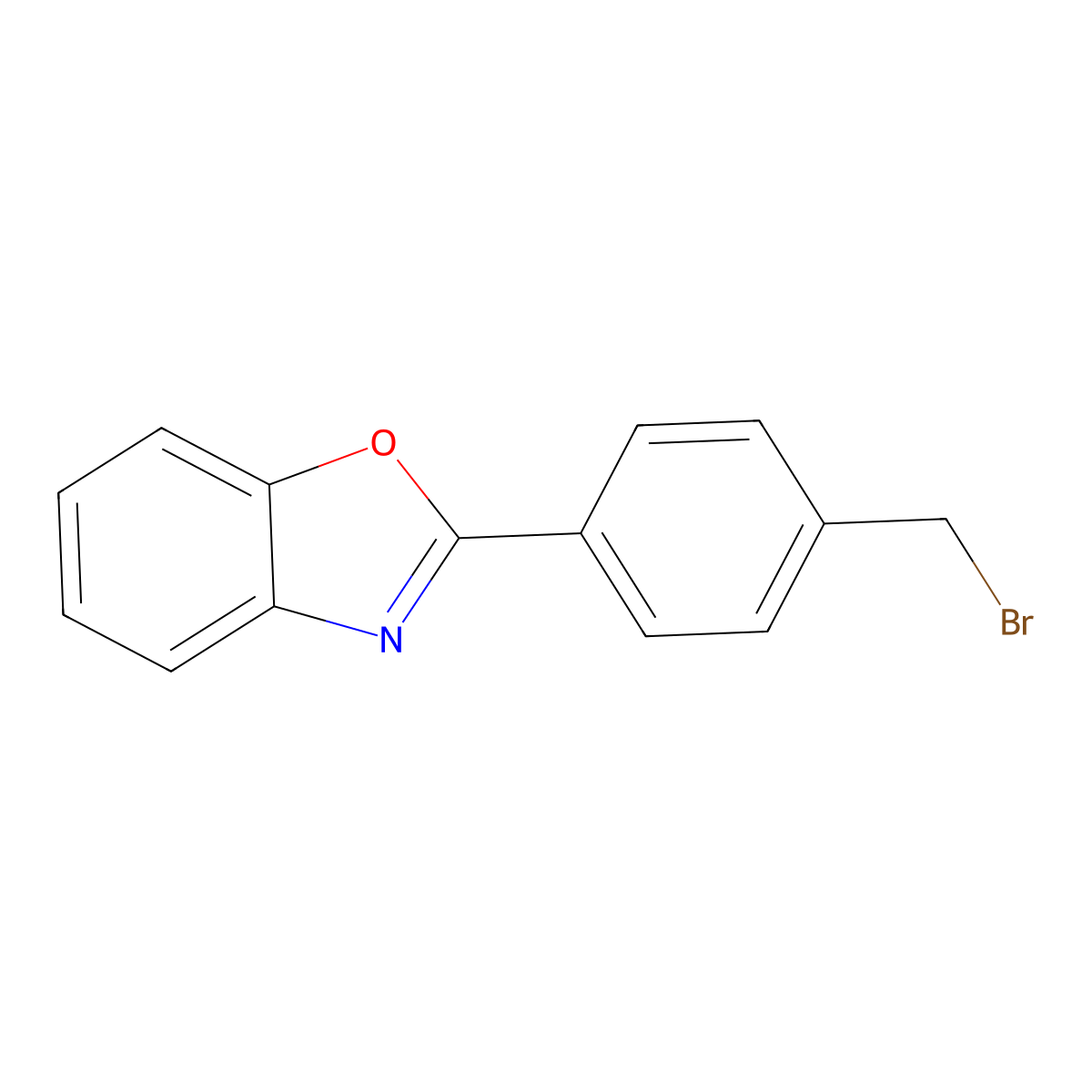 4-(Benzoxazol-2-yl)benzyl bromide molecular structure, CAS 24239-07-4